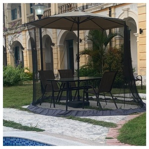 Umbrella Mosquito Net Zipper Adjustable Patio Protector Umbrella Mosquito Net <strong>Cover</strong> for Courtyard Decoration - Product Image 5