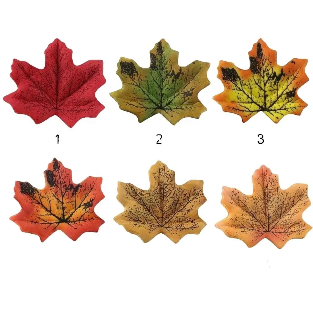 Décor de fête couleur aléatoire 100 Pcs/lot feuilles d'érable artificielles feuilles d'érable décoratives feuilles d'automne pour mariage à la maison