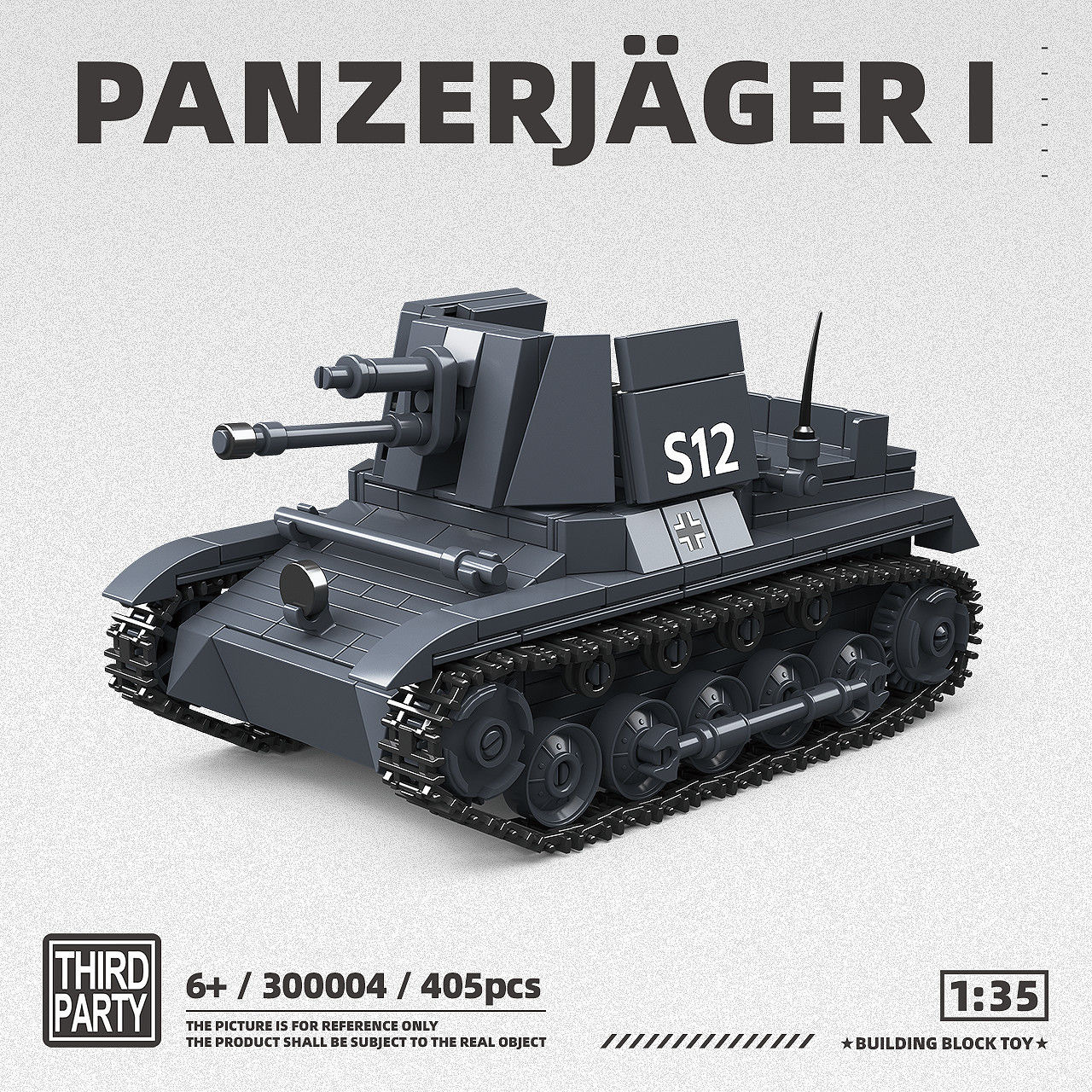 300004 Jagdpanzer I allemand-405 pièces