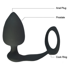 Anale Plug Mannelijke Prostaat Massager Haan Ring Anale Pluggen Dildo G-Spot Butt Plug Volwassen Seksspeeltjes Anale Speeltjes Voor Vrouw Man Homo Sekswinkel - Product Image 3
