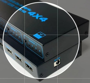 Unterstützt HDR HDCP 2.2 4K @ 60Hz HDMI 2.0 Matrix Switch 4 X4 mit EDID und Infrarot fernbedienung