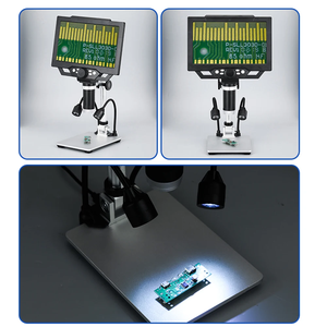 Microscopio Digital G1600 9 "12MP 1-1600X Microscopio Digital Electrónico Microscopio Trinocular Lupa de Amplificación Continua - Product Image 6