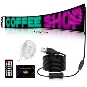 Arabalar LED matris paneli şeytan gözler ışık renkli göz lamba yumuşak ekran araba pencereler kamyonlar için büyük programlanabilir esnek LED araba - Product Image 1