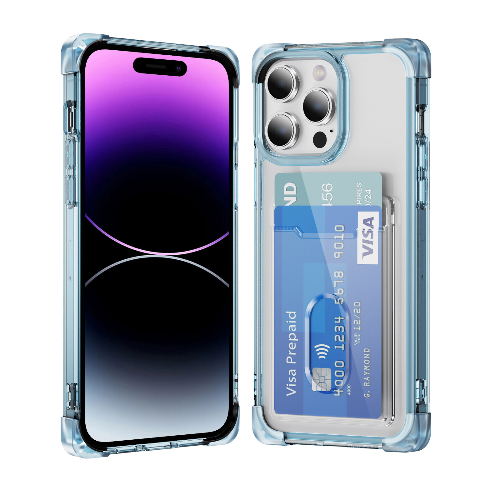 Bleu transparent