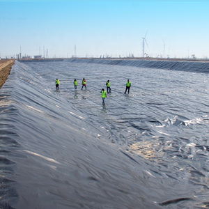 Madencilik ve biyogaz projesi için 1.2mm HDPE geomembran astar - Product Image 1