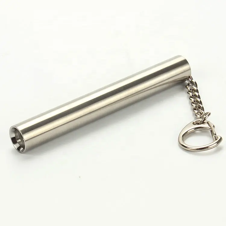 Stainless Steel Torch LED 365nm UV Flashlight with Key Chain