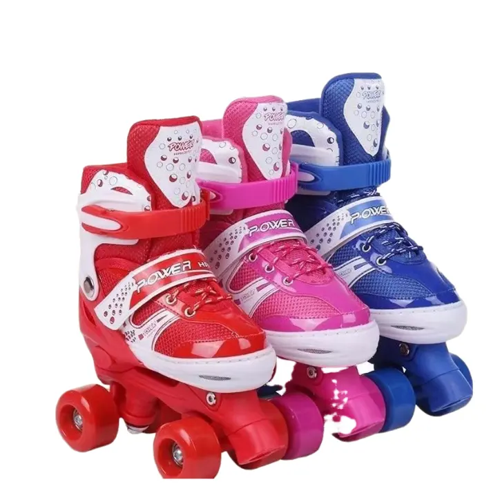 Penjualan langsung dari pabrik sepatu roda grosir anak-anak sepatu roda kustomisasi quad roller skate bingkai