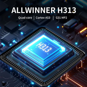 Q7スマートTVボックスBTボイスリモートAllwinner H313チップセット付きAndroid 10 OS 2GB RAM 8GBストレージデュアルバンドWiFi - Product Image 3