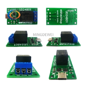 DC 5V 12V USB TTL232 Módulo de relé PC UART Interruptor de puerto serie para MEGA Raspberry PI