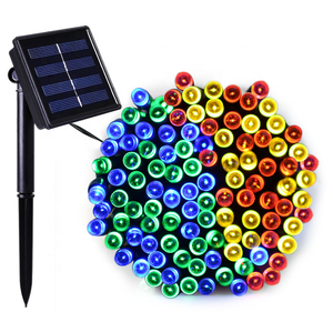 Solar 8 modos Led cadena luces árbol de Navidad 100LED 200LED Navidad LED luces al aire libre cadena Led luces impermeable - Product Image 5