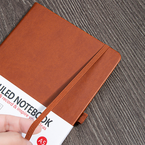 Wholesale Custom Logo A5 <strong>Notebook</strong> <strong>Elastic</strong> Strap Pen Holder Pu <strong>Notebook</strong> <strong>Printed</strong> Logo Diary Notepad Note Book PU Leather <strong>Notebook</strong> - Product Image 6