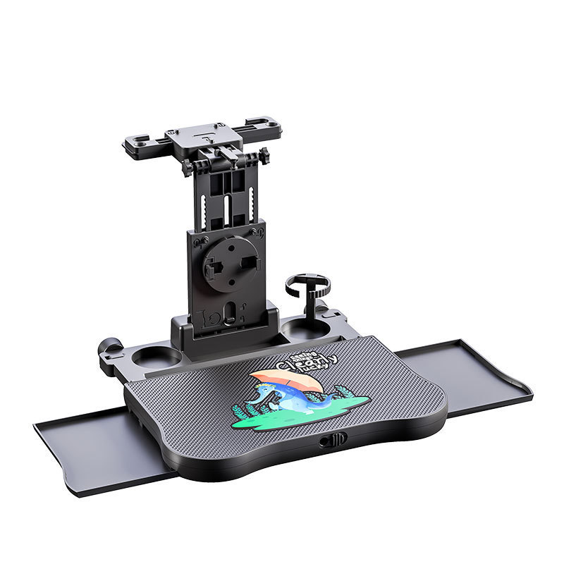 Plateau de table A08S à tiroir avec tapis antidérapant en crocodile