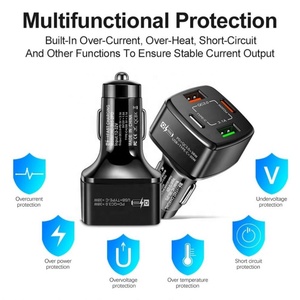 <strong>38W</strong> USB C Car <strong>Charger</strong> Fast Charging PD 20W QC 3.0 Adapter for iPhone 14 for Xiaomi for Samsung with OTP &amp; OVP Protection - Product Image 5