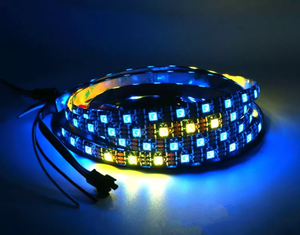 แถบไฟ LED พิกเซล DC5V WS2812 30/60D/เมตรสามารถตั้งโปรแกรมได้แถบไฟ RGB แบบสมาร์ทสามารถระบุที่อยู่ได้ SMD5050แบบแยก - Product Image 2