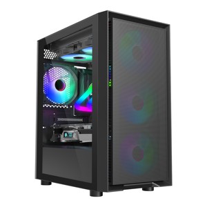 SAMA yeni varış oyun bilgisayar kasası rtx 3090 pc durumlarda özel Logo mikro atx durumda RGB soğutma fanı - Product Image 1