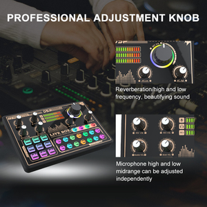 Huayi Voice V9 Family Concert Condenser Recording Podcast Studio Sound Card Kit with Earphone <strong>Monitor</strong> for Live Recording - Product Image 6