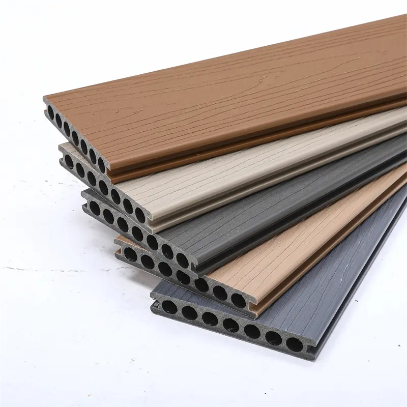 Co-Extrusion พลาสติกไม้ยูโรคอมโพสิต Decking/WPC Decking