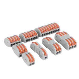 电气紧凑型电线连接器分离器连接器2/3/4/5/8针推入式端子块 - Product Image 1