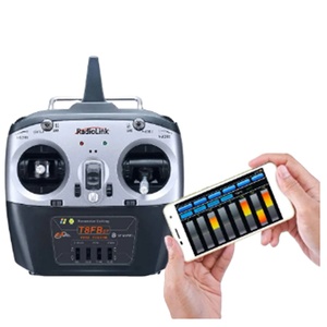 飞机船汽车机器人用无线电链路T8FB 2.4ghz 8通道遥控无线电发射器和接收器R8EF双棒遥控器 - Product Image 1