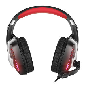 J30 kırmızı versiyonu LED oyun kulaklığı stereo bas mikrofon ve ses kontrolü ile P / Xbox / Switch / PC için oyun kulaklığı - Product Image 2