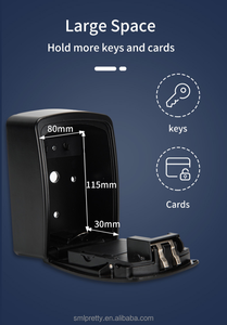 Caja de bloqueo inteligente Caja de llaves de seguridad para llaves grandes Aplicación TUYA Generación remota de llaves Bluetooth y códigos Pin sin Internet Impermeable para exteriores