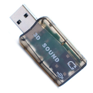 外部5.1通道3d麦克风扬声器虚拟音频Pc适配器Usb 2.0声卡音频接口录音声卡