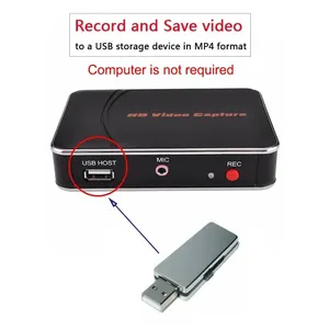 280HD HD scheda di acquisizione video del gioco 1080P videoregistratore per X-box PS3 PS4 MIC audio Video ingresso per Computer PC disco USB - Product Image 4