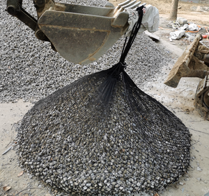 4 טון שכבות כפול 4 טון סלע רשת תיק שחור/ירוק ללא קשירת חבל בשירות החיתוך התחתון - Product Image 6