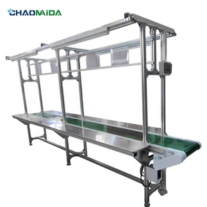 Mesa de trabajo de cinta transportadora de grado automático para línea de montaje electrónico Nueva condición - Product Image 1