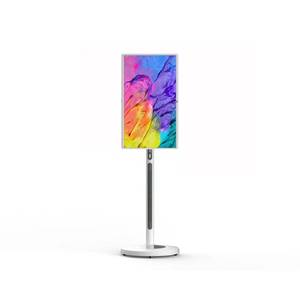 32 Zoll intelligenter Touchscreen drahtloses Display Android-LCD-Monitor mit eingebautem 7H wiederaufladbarer Akkulebensdauer beweglicher Stand - Product Image 4