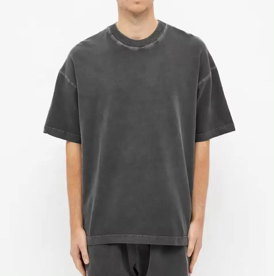 Verano 2021 hip hop de gran tamaño lavado con ácido vintage Camiseta estilo callejero camisetas japonesas 100% tela de algodón Harajuku camiseta hombres
