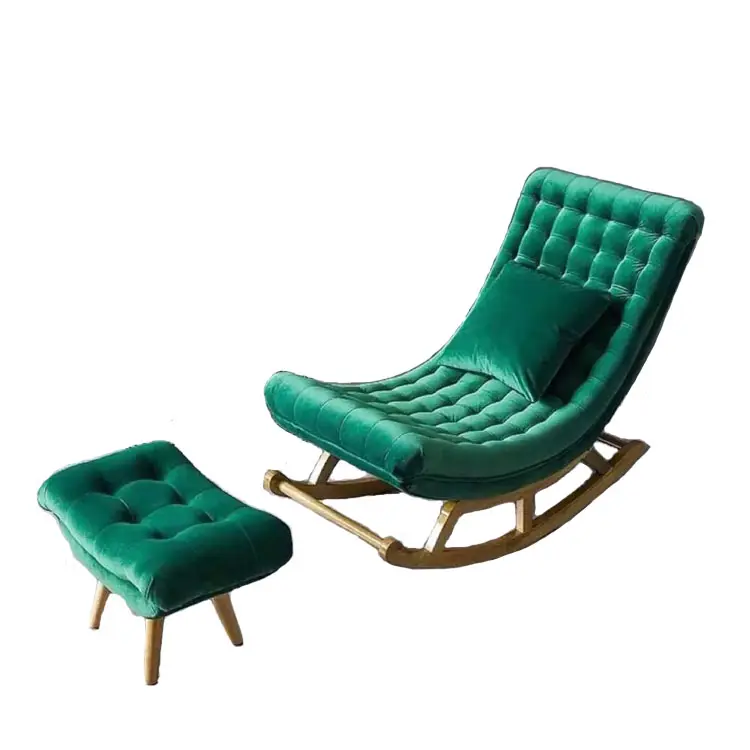 Norrena in legno massello sedia a dondolo mobili divano del soggiorno Soggiorno Sedia A Dondolo 2020 Campione Libero di pavimento divano sedia