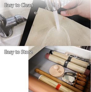 16.5&quot; X 11.6&quot; <strong>No</strong> Leak Silicone Pad Corners Clip up Equipped with Buttons <strong>Baking</strong> Mat, Food Mat, Oven <strong>Baking</strong> Pan <strong>Easy</strong> to Clean - Product Image 4