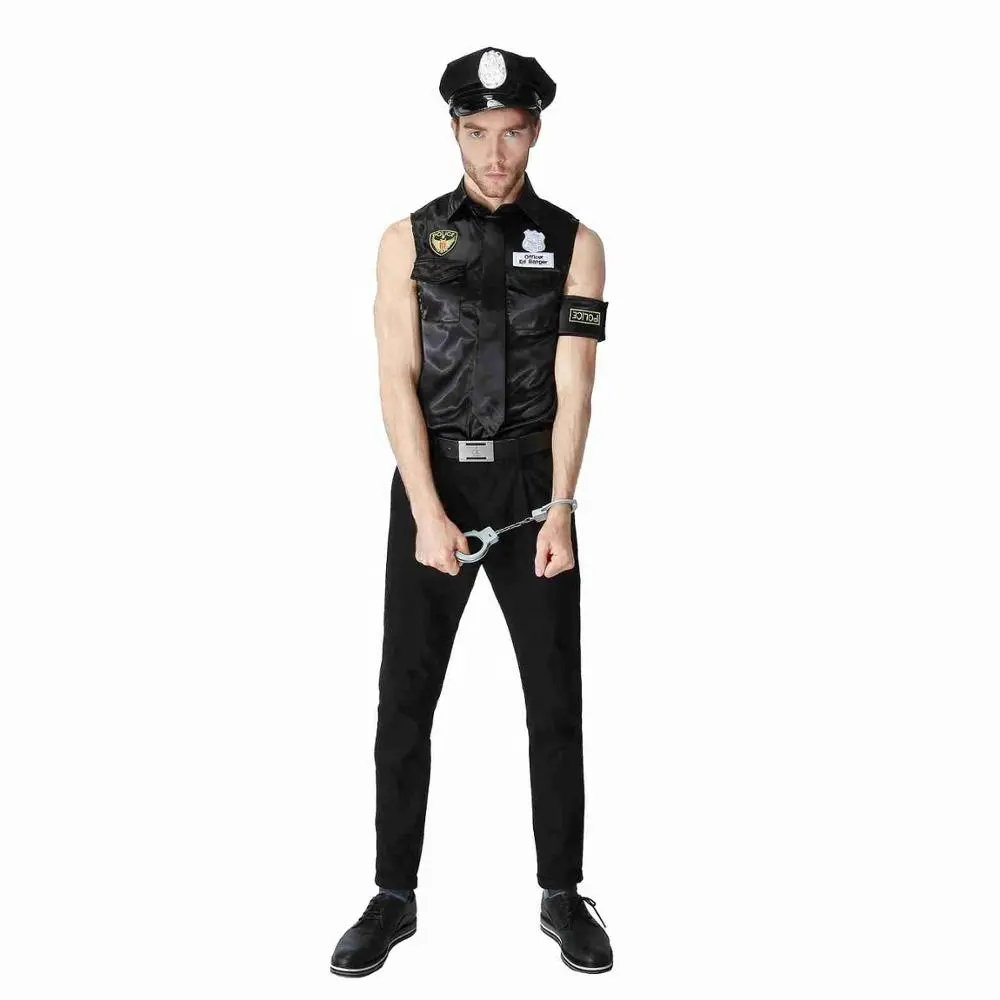 Disfraz de policía para fiesta, disfraz de Halloween, nuevo, 2019