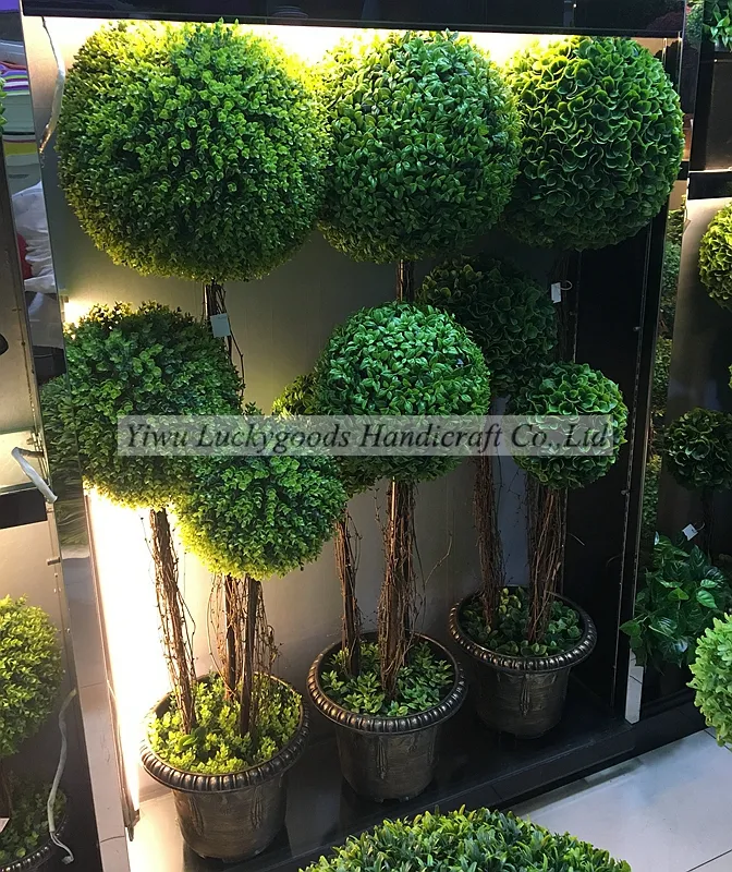 Искусственные шарики PJ499, наружные зеленые растения, оптовая продажа