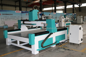 Controlado por computadora eléctrica de corte de madera 1325 talla de cabeza enrutador cnc para puertas de gabinetes de cocina - Product Image 5