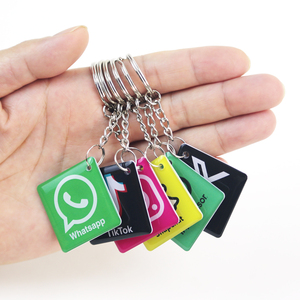 YTS Custom NFC Epoxy Sticker Tag RFID Table Menu Card Changeable QR <strong>Code</strong> Social Media Card NFC Google Review Epoxy Card