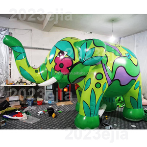最新デザインの象の漫画都市パレード用LED付き大型アートインフレータブル象 - Product Image 1