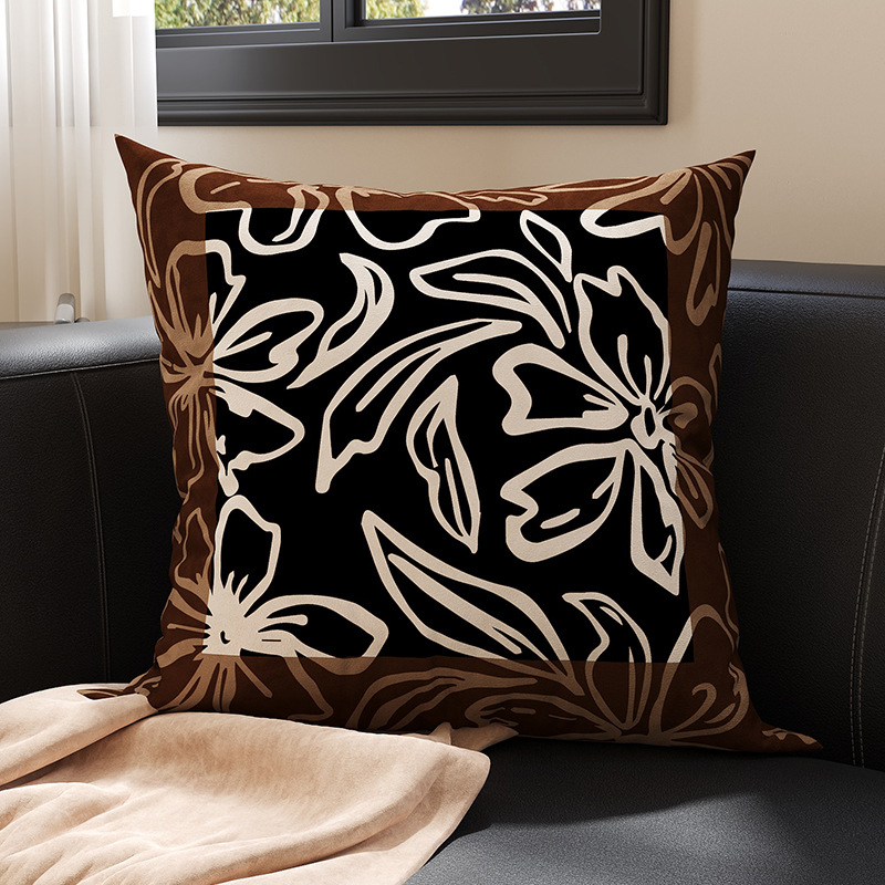 Ligne fleur marron