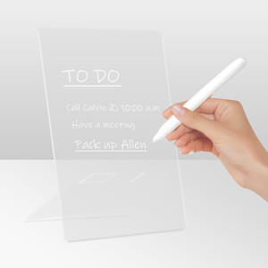 Acrylic 2023 khô xóa Hội Đồng Quản trị rõ ràng Memo Tablet Máy tính để bàn hiển thị bằng văn bản bảng trắng Acrylic kế hoạch với đứng - Product Image 5