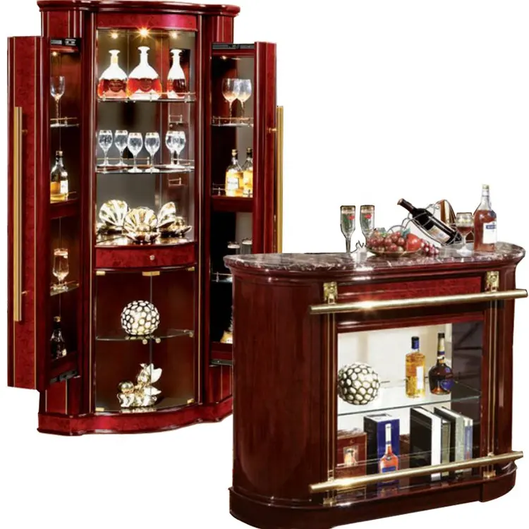 ProCARE Chinesischer Großhandel Fabrik Wohnzimmer möbel Holz Home Wine Bar Cabinet