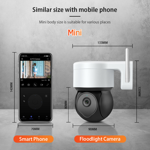 1080P 3MP 5MP PTZ WIFI Tuya Outdoor Camera with AI Tracking Colorful Night Vision Mini Camera - Product Image 5