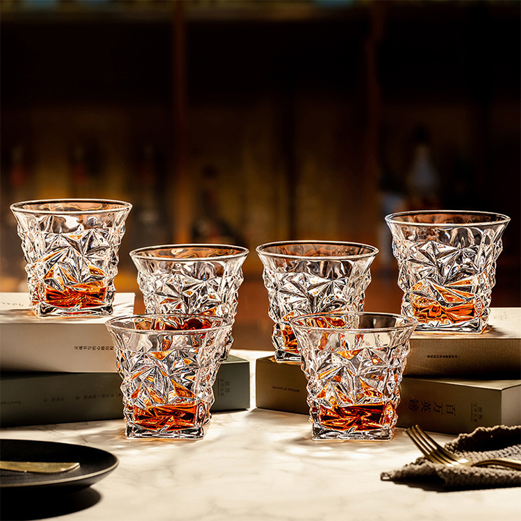 Clear 6*whisky glasses