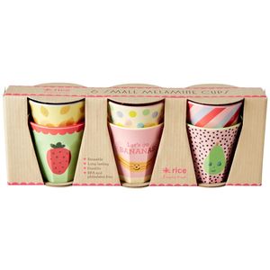 フルーツ多色が付いている小さい印刷されたメラミンカップ - Product Image 3