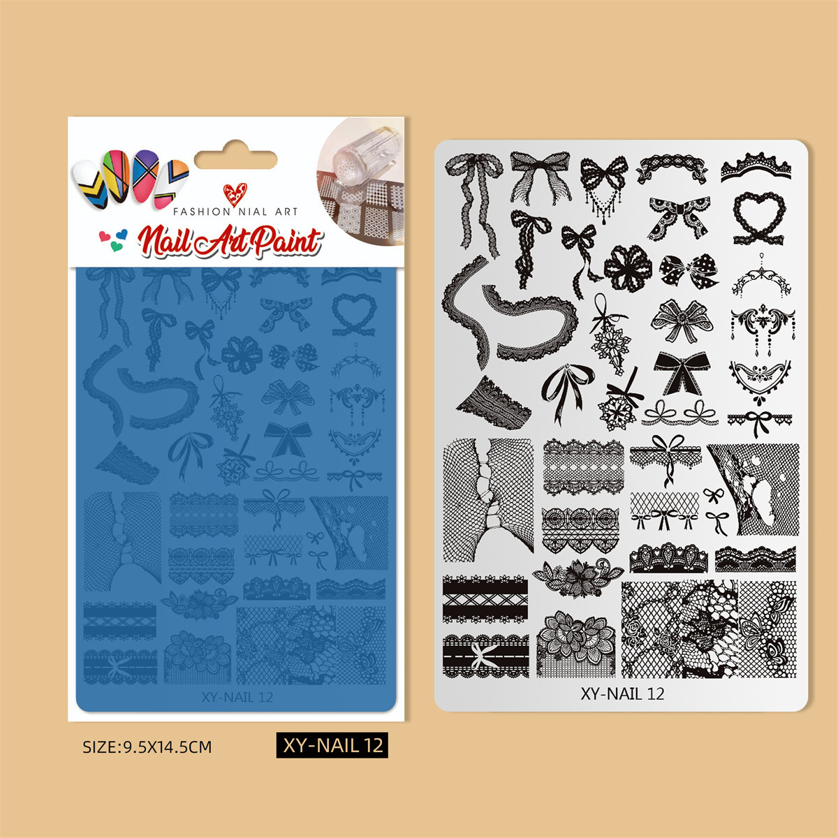 Plaque d'acier xy-nail 12