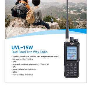TYT Walkie-Talkie UVL-15W Tweeweg <span class=keywords><strong>Radio</strong></span> 50km Lange Afstand <span class=keywords><strong>Radio</strong></span> Waterdichte Amateurradio <span class=keywords><strong>Baofeng</strong></span> UV-9R Plus VHF UHF Walkie Talkie - Product Image 2