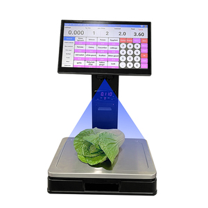 Software de función inteligente, báscula de pesaje inteligente de reconocimiento AI personalizada para el mercado de verduras