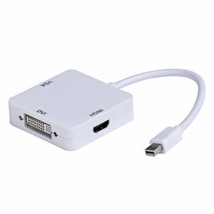 DP-Puerto de pantalla a HDMI VGA DVI, adaptador Mini DP, convertidor de cable 3 en 1, se adapta a pantallas HDTV, nuevo producto