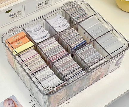 12 compartment card storage box
