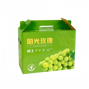 グレープボックス段ボール箱果物と野菜用カスタマイズゲーブルボックスハンドル付きグレープボックス - Product Image 4